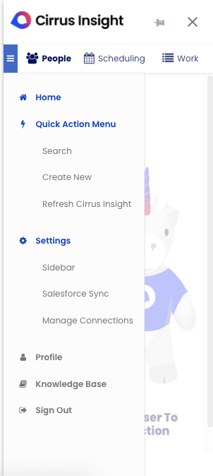 18. Settings, choose Salesforce Sync