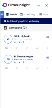 28. the pencil icon on the contact card