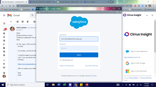 8. Connecting Gmail to Salesforce
