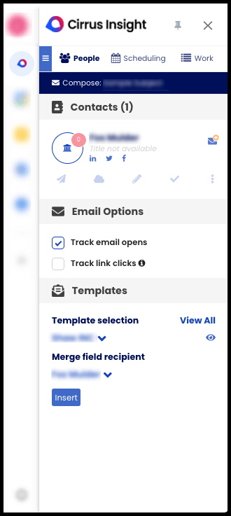 Cirrus Insight Sidebar