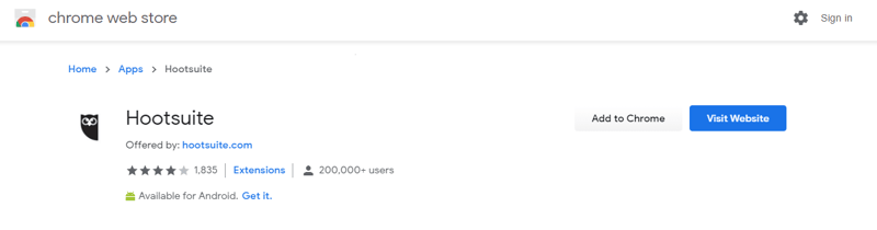 Hootsuite-chrome-extension