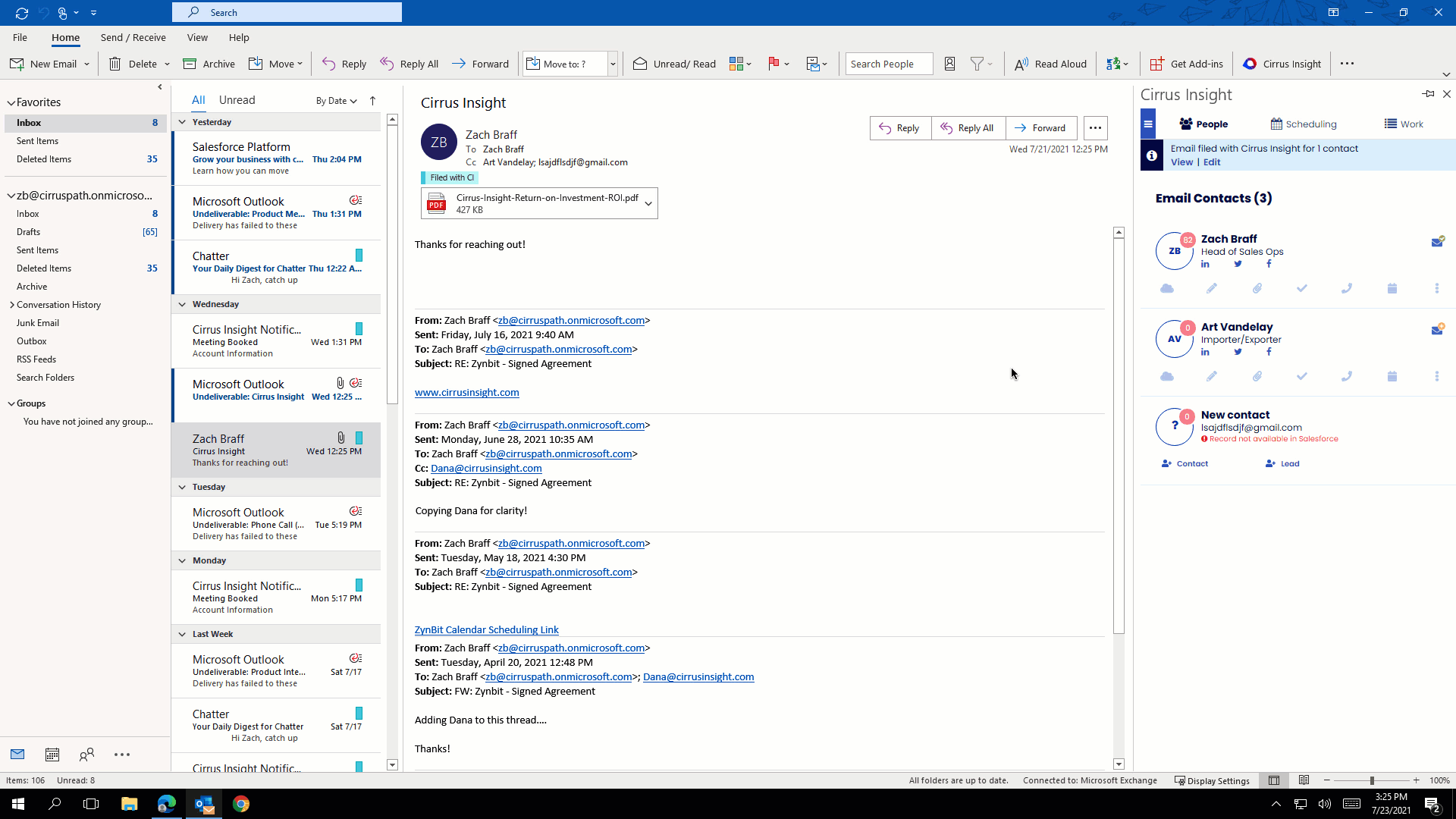 How do I create multiple meeting types in the Cirrus Insight Sidebar
