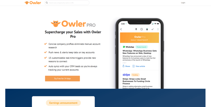 sales-prospecting-Owler Pro