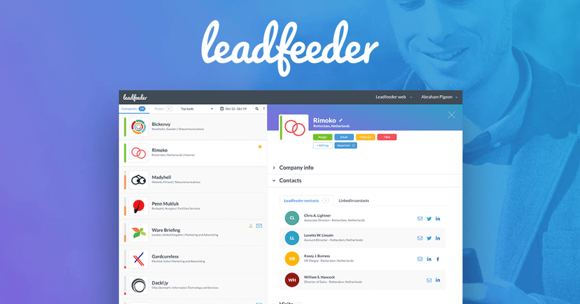 Leadfeeder Screenshot