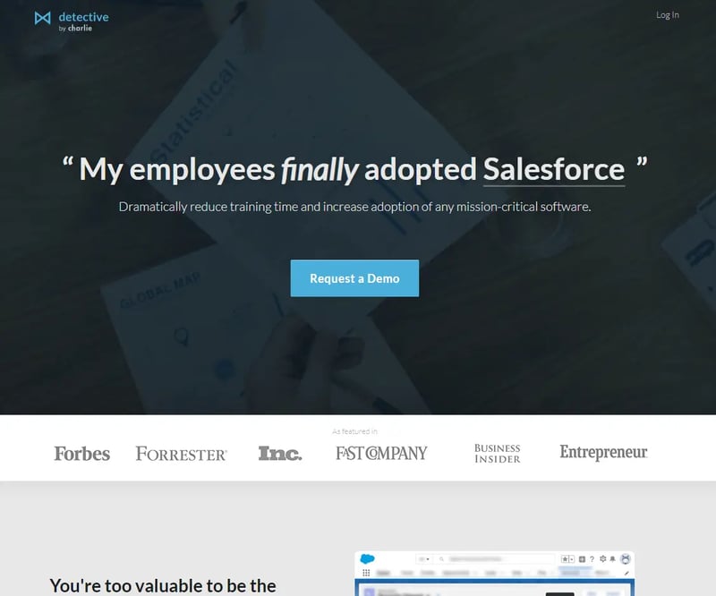 Screenshot of Detective Email Extension