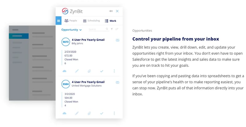 Zynbit Salesforce integration