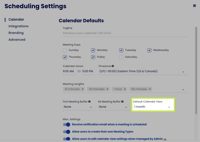 scheduling-settings