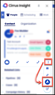 sidebar quick action add to campaign CI21