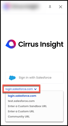 sign in with salesforce custom options outlook