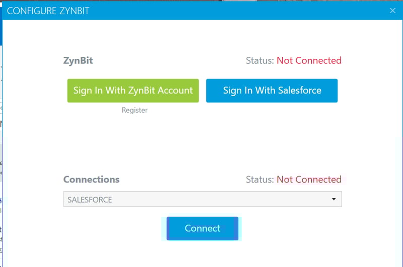Sign In for Zynbit