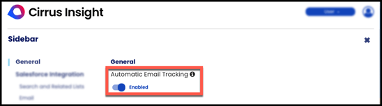 user dashboard automatic email tracking CI21