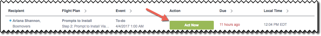 For Admins: How do I manage my Action Items in Flight Plans?