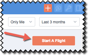 How do I start a Flight for a lead or contact?
