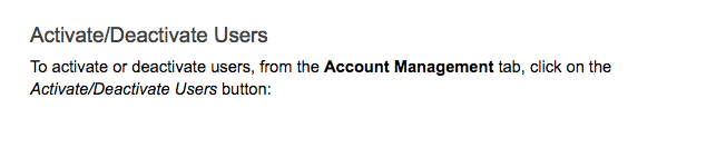 Account Dashboard User Management Manual