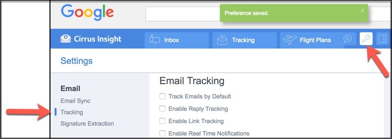 Link Tracking with Cirrus Insight