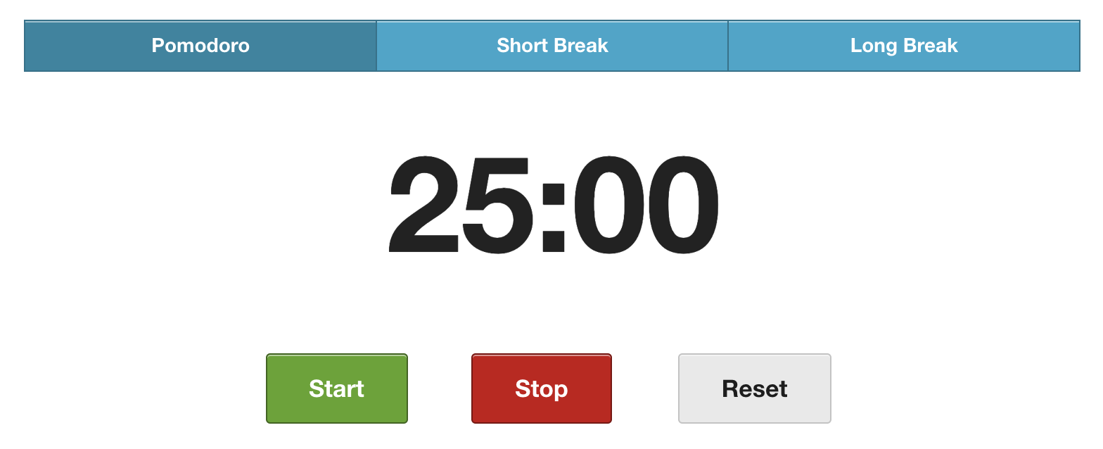 Remote work tools - Pomodoro Timer