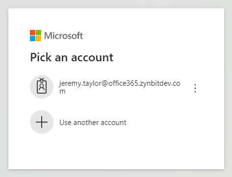 Pick an account