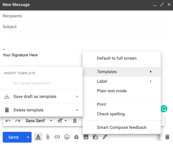 gmail-insert-template