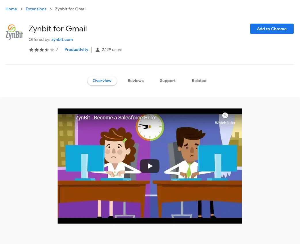 Synbit for Gmail in Google store.